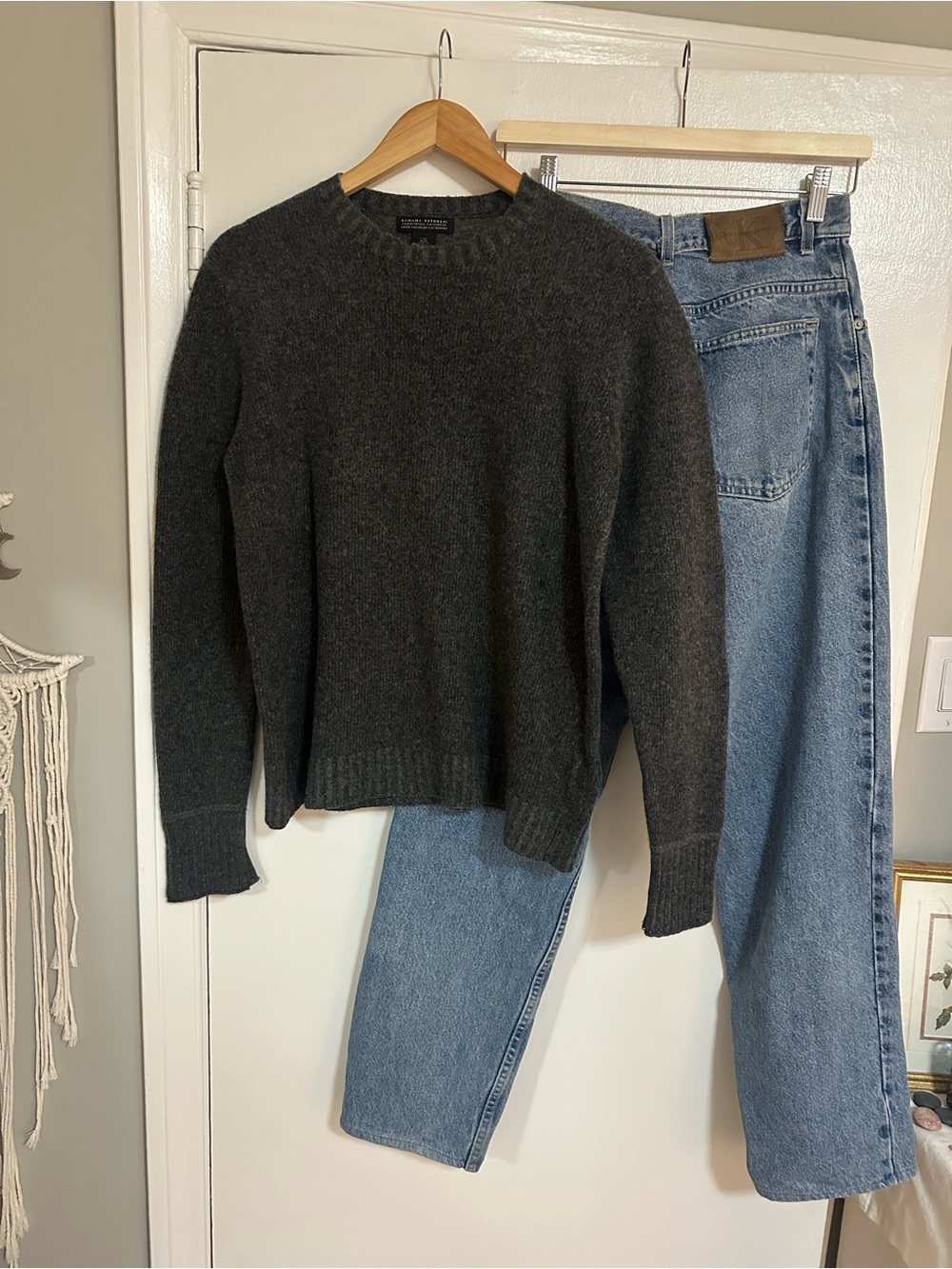 Banana Republic Dark Charcoal Crewneck Sweater
